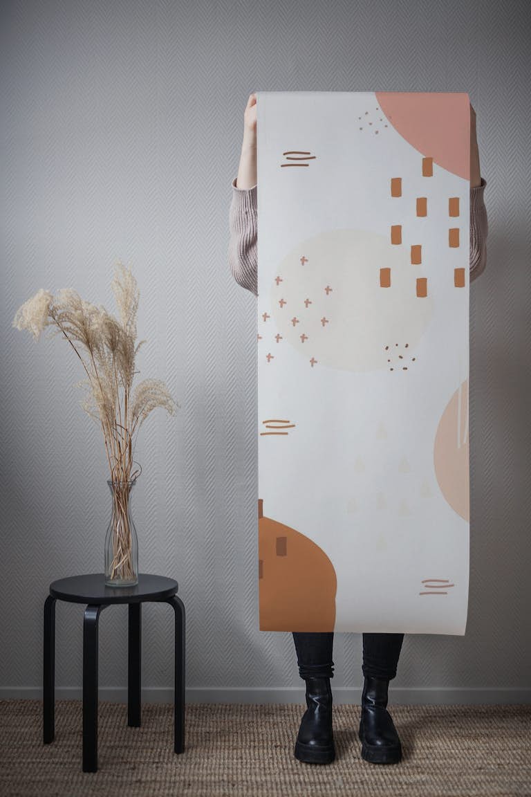 Modern Abstract Brown papiers peint roll