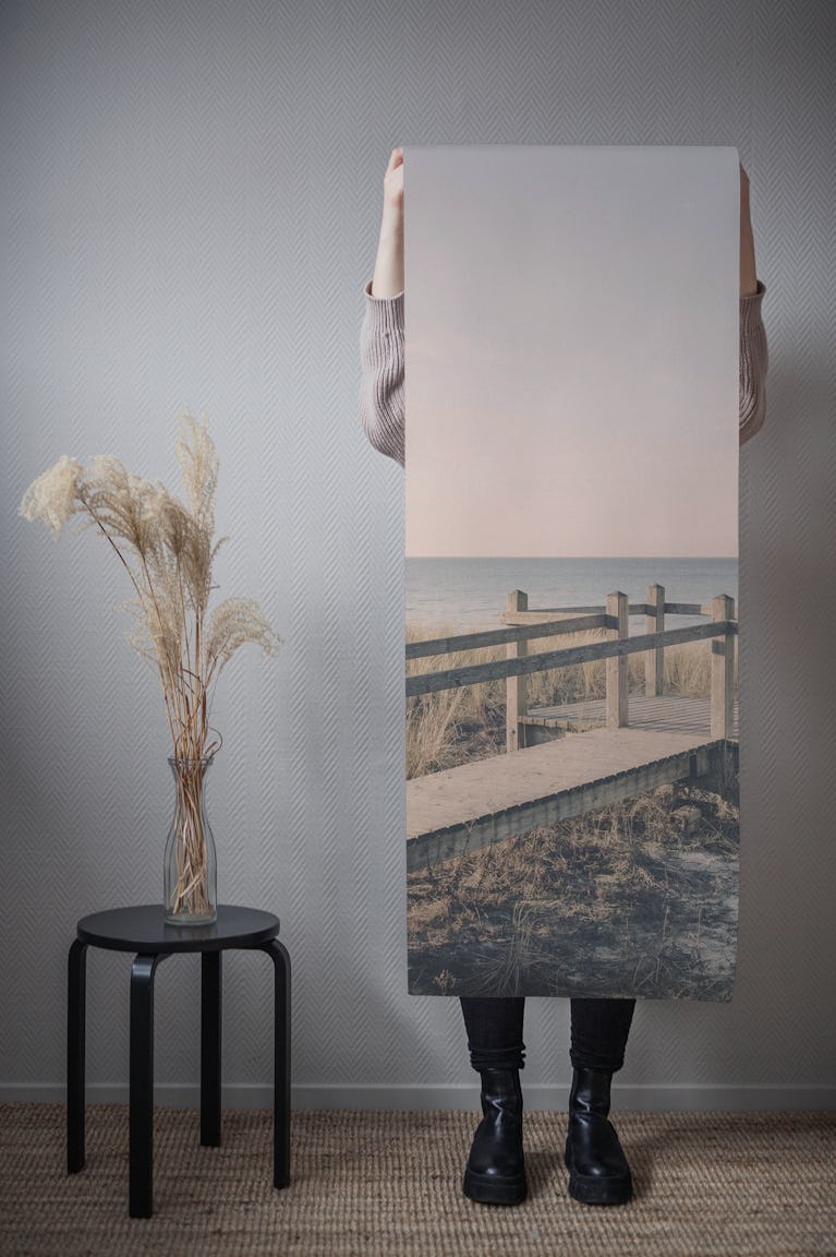 Pastel Baltic Sea Beach wallpaper roll