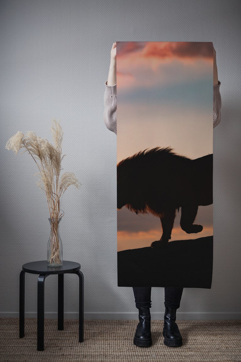 Sunset in the Serengeti wallpaper roll
