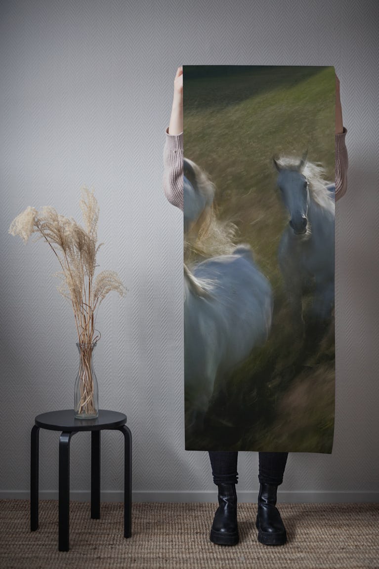 Gallop in wallpaper roll