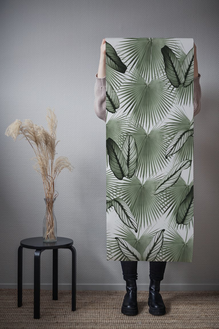 Calathea Fan Palm Leaves 4 wallpaper roll