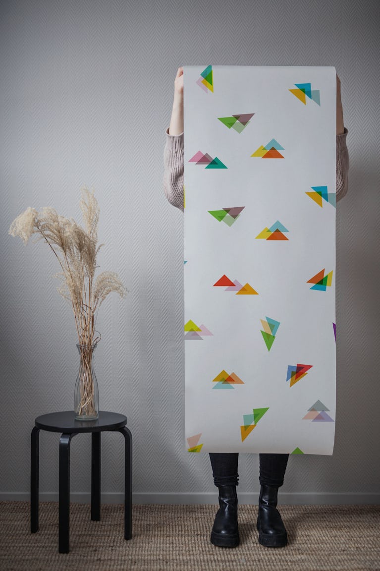 Small Triangles Pattern wallpaper roll
