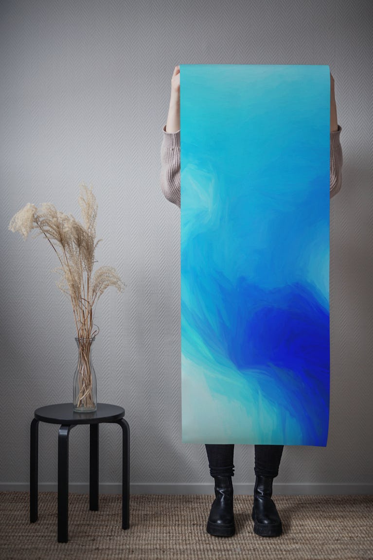 Blue Ink wallpaper roll