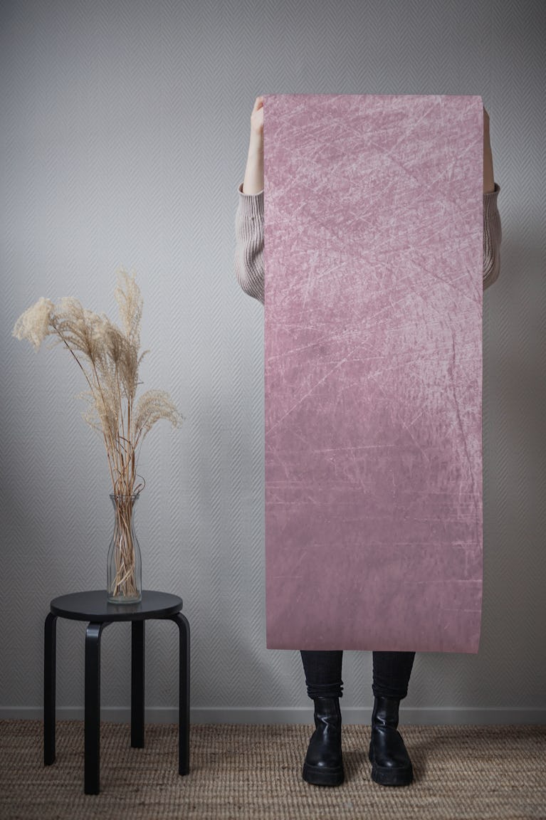 Grunge Plaster pink terracotta wallpaper roll