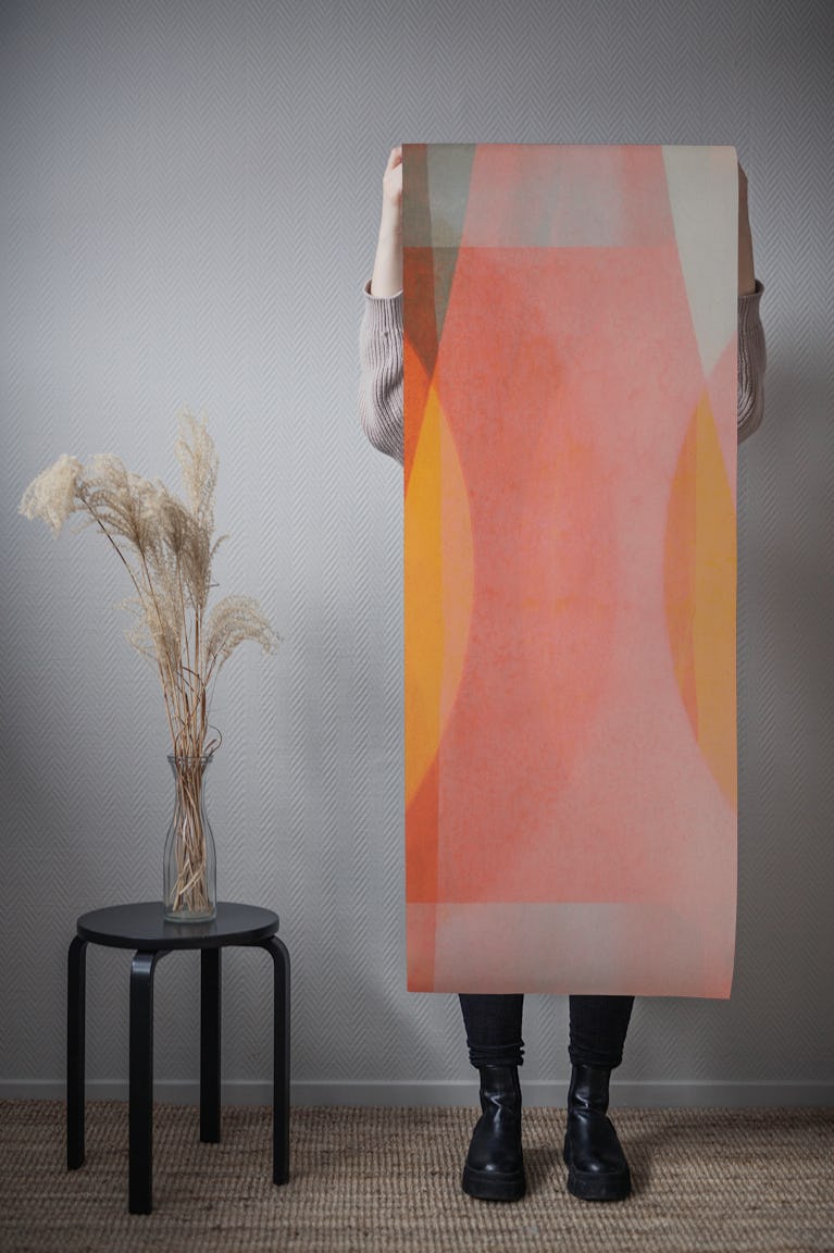Layered Bauhaus Mosaic wallpaper roll