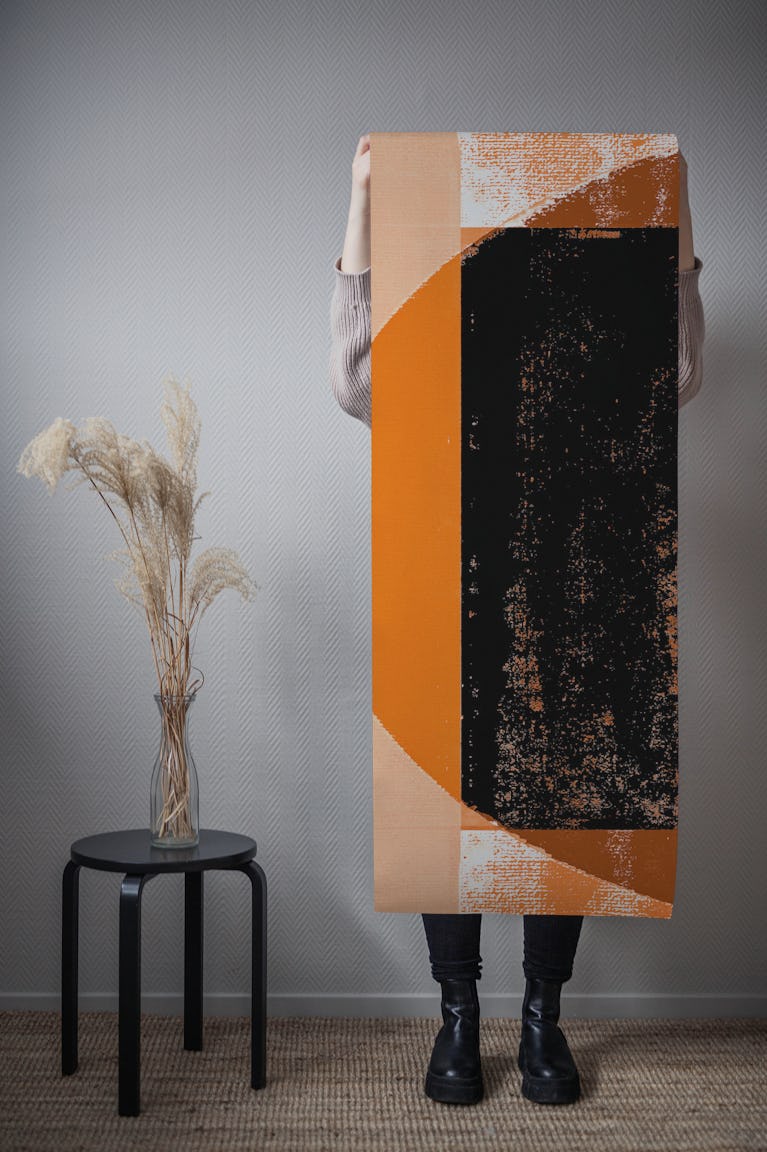 Mid-Century Sunscape Geo wallpaper roll