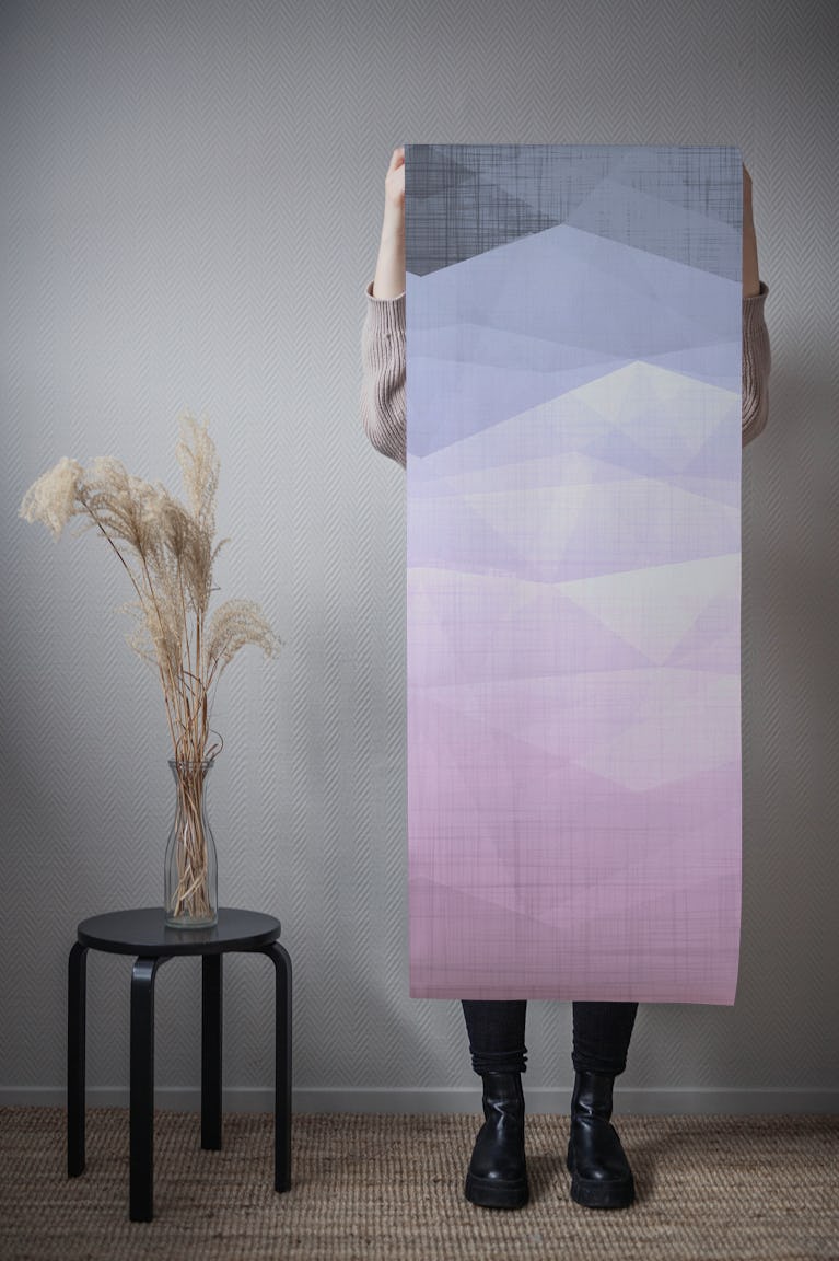 Abstract Geometric Peaks wallpaper roll