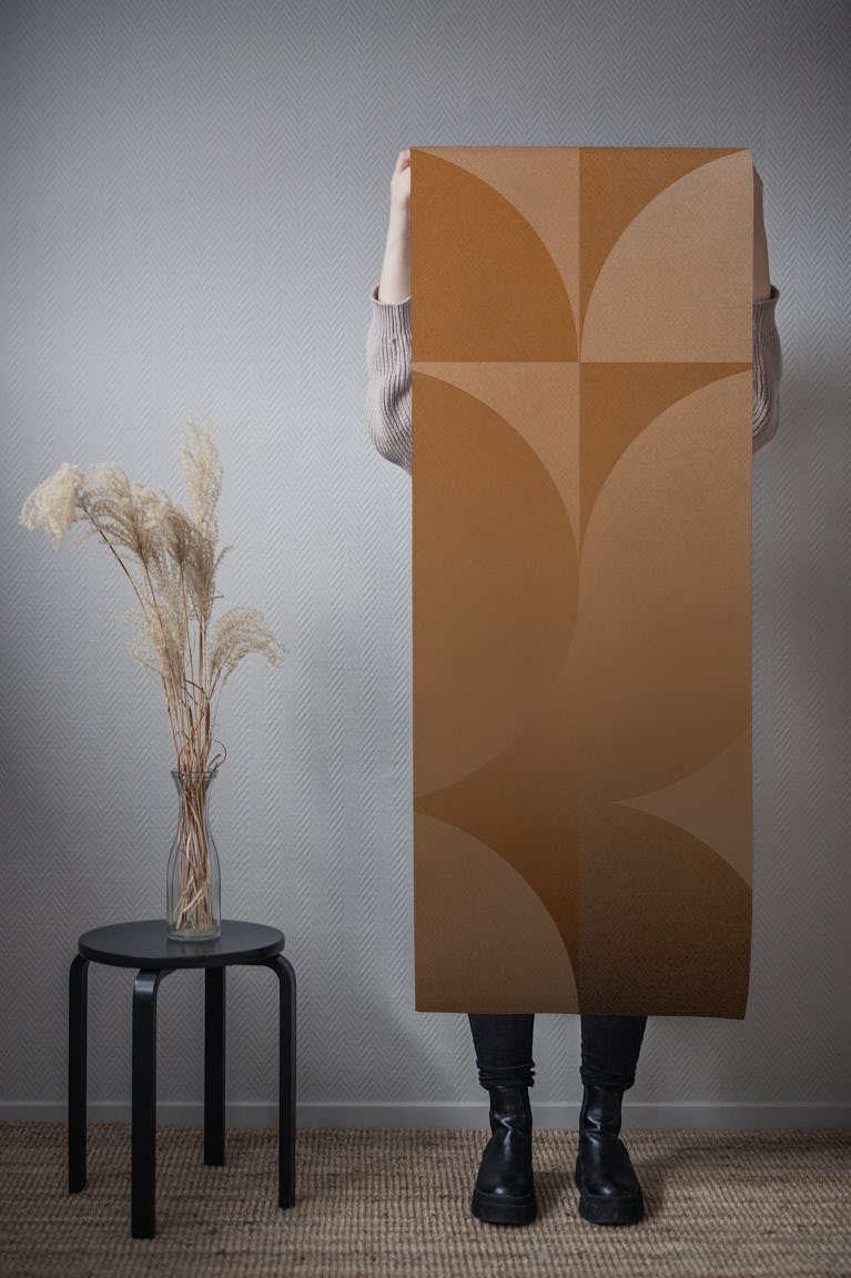 Amber Geometric Shapes wallpaper roll