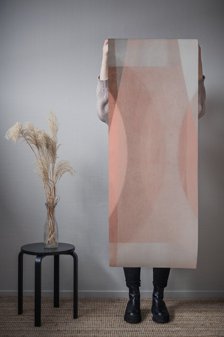 Earthy Geometric Bauhaus Shapes wallpaper roll