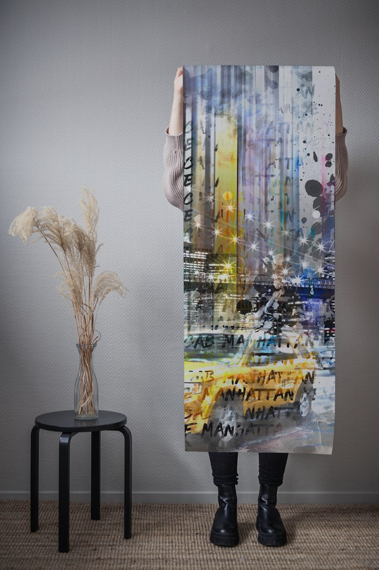 Modern Art NEW YORK Collage wallpaper roll