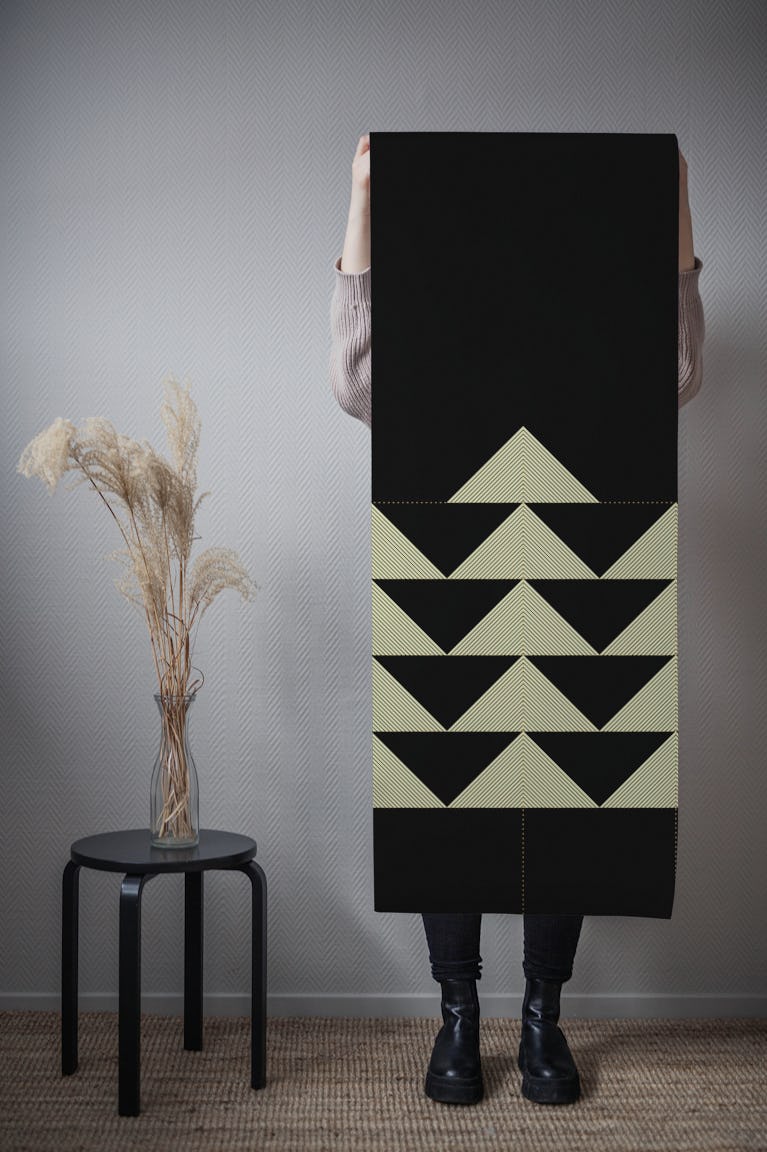 Minimal Geometric Christmas Tree wallpaper roll