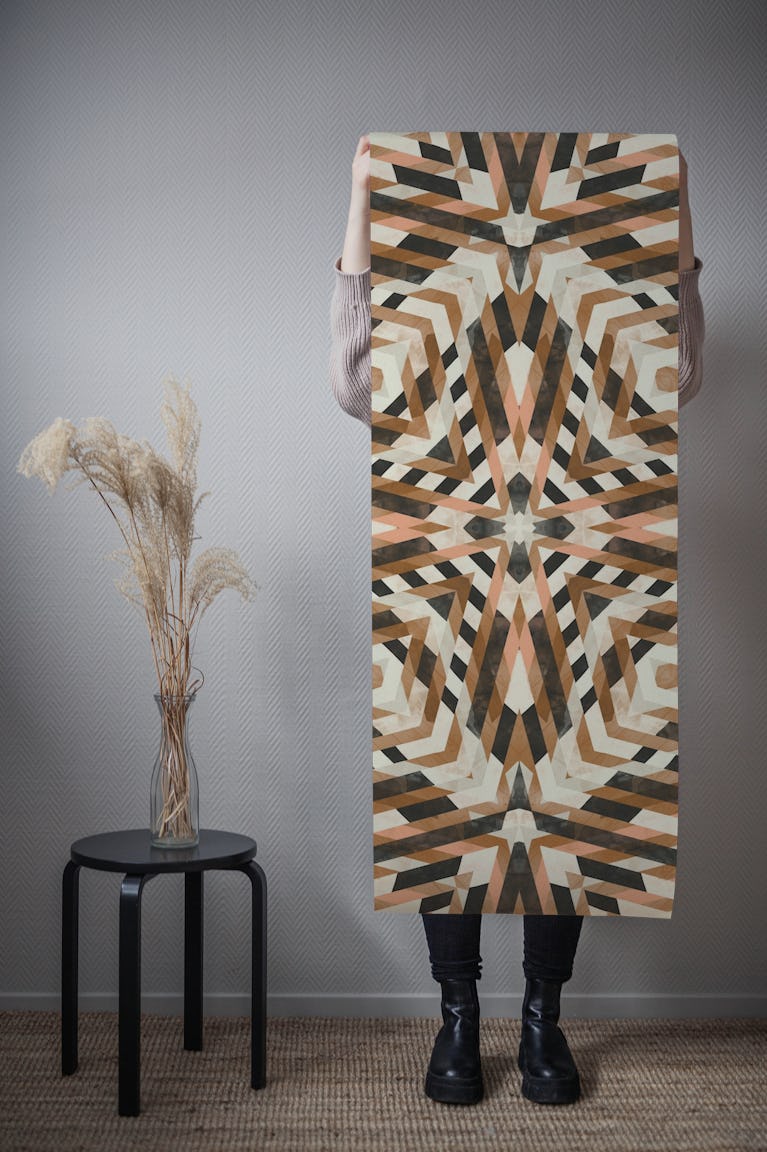 Tribal Geometrics wallpaper roll