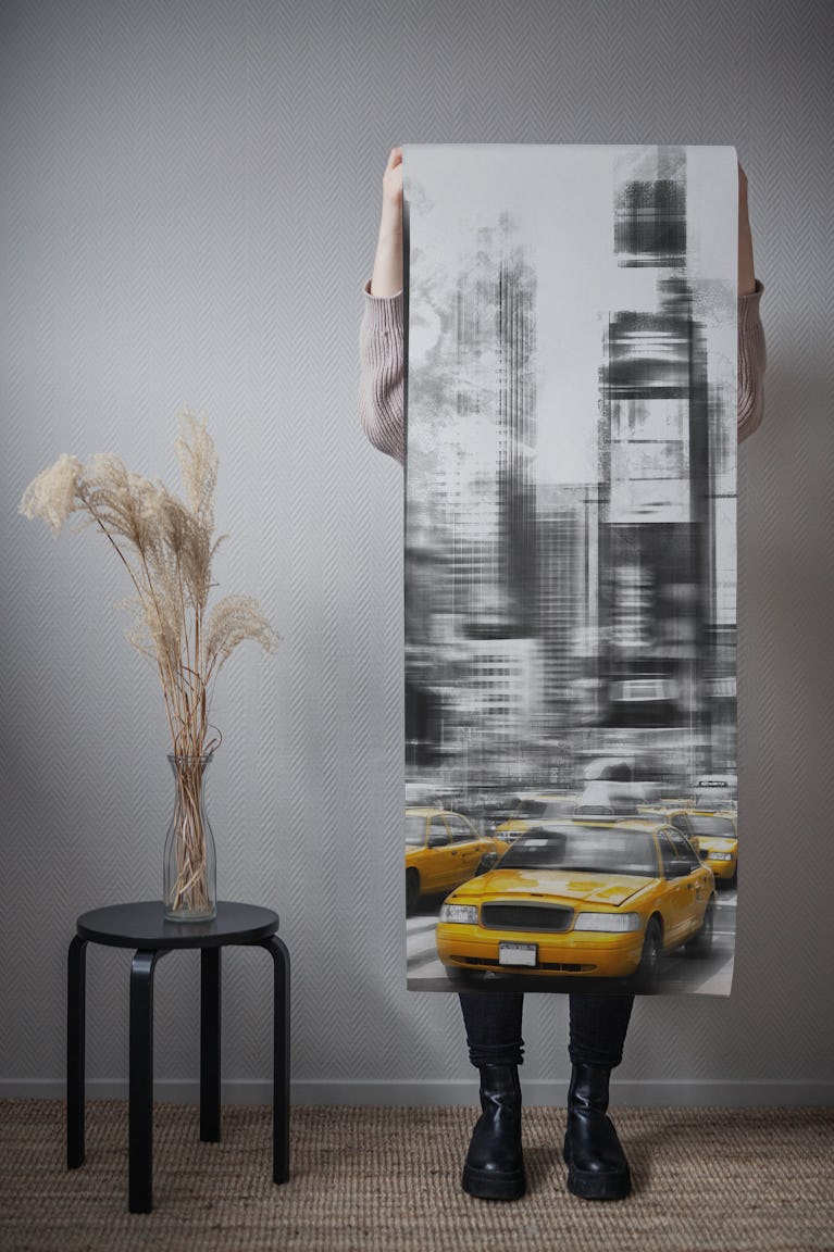 Modern Art TIMES SQUARE wallpaper roll