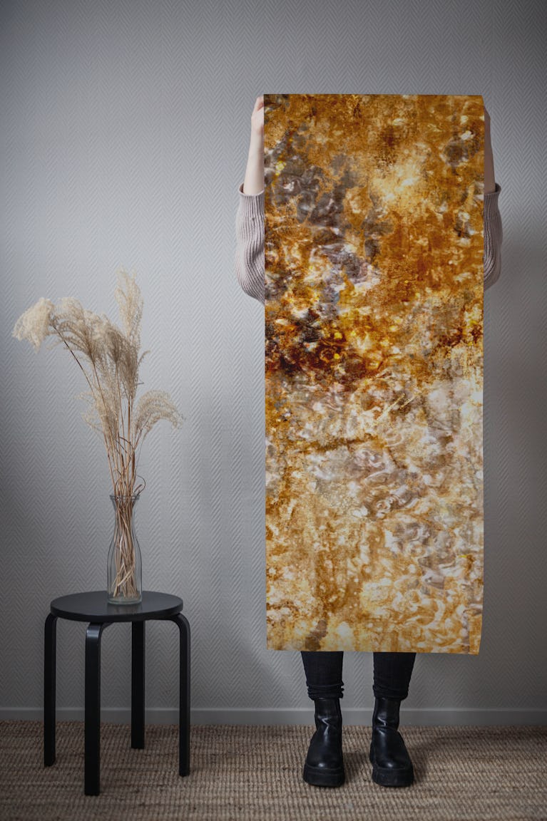 Golden Stone Luxe wallpaper roll