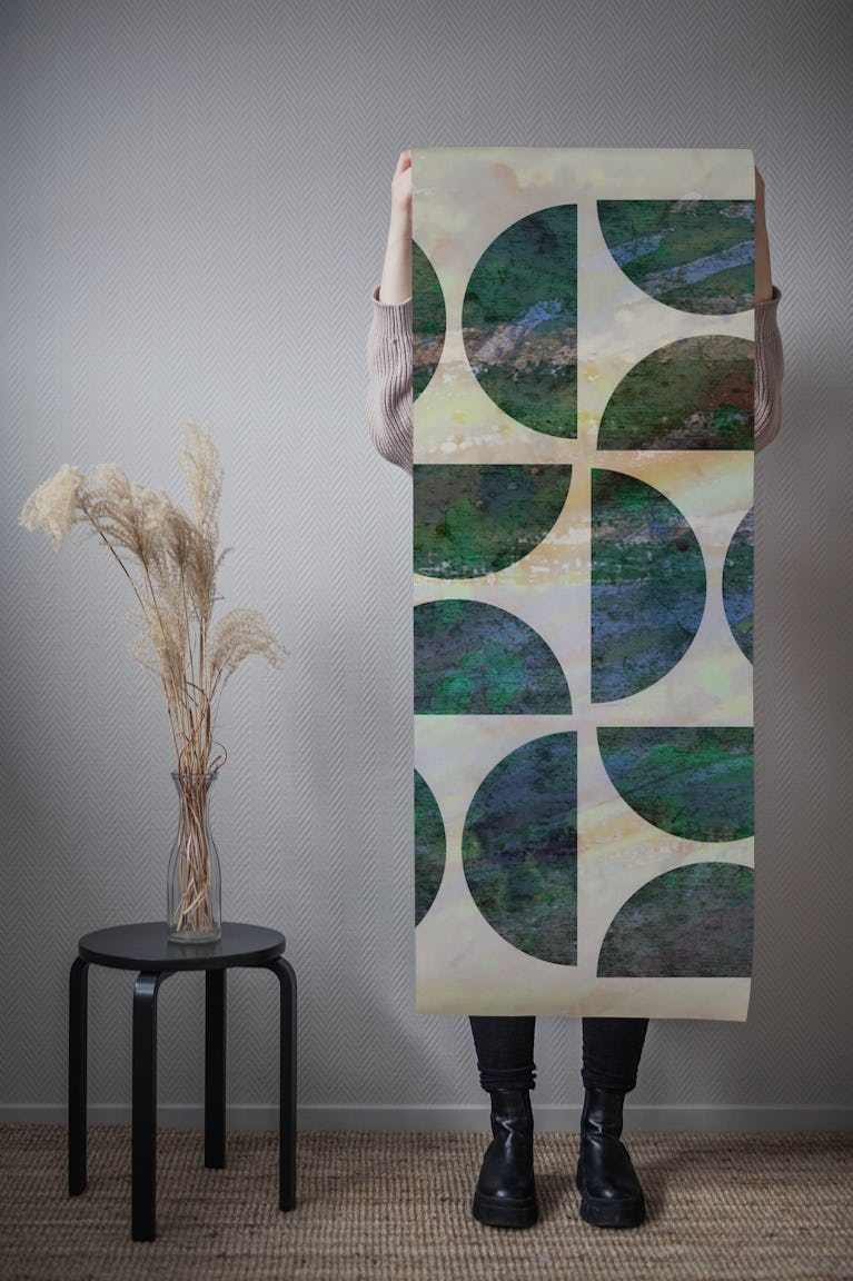 Geometric Forest Bauhaus Harmony wallpaper roll