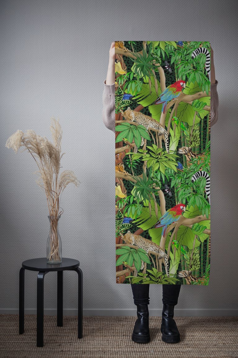 Chillin' in the Jungle wallpaper roll