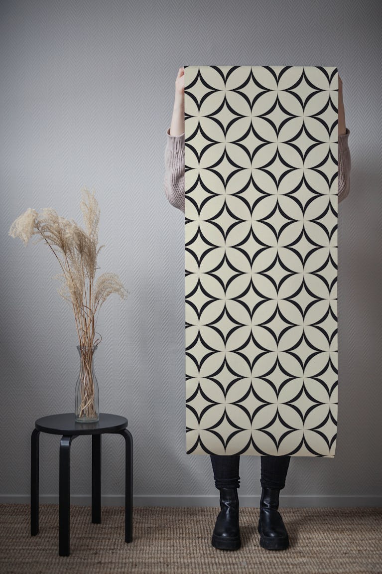 Elegant Circle Motif wallpaper roll