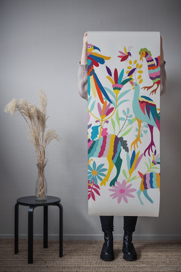 Vibrant Otomi Art II wallpaper roll