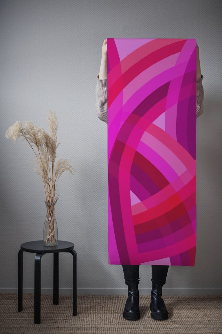 Magenta Rainbow Arch wallpaper roll