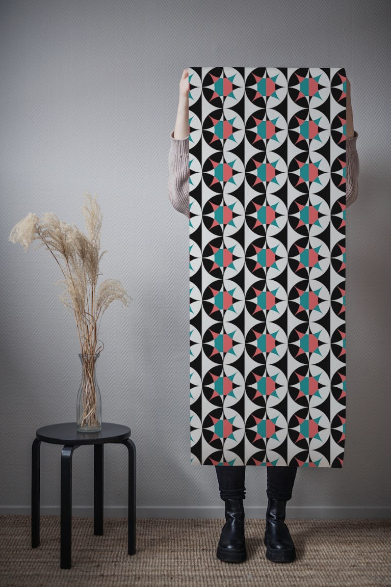Retro Geometric Delight wallpaper roll
