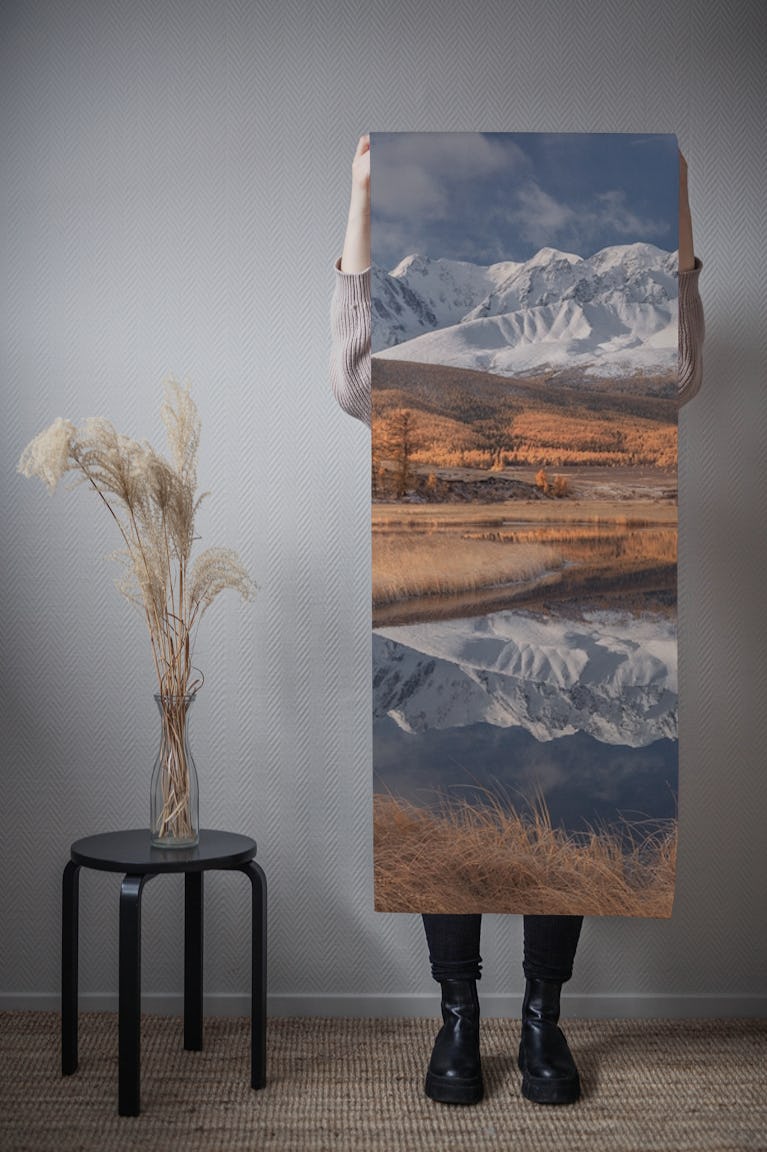 Mirror for mountains 3 wallpaper roll