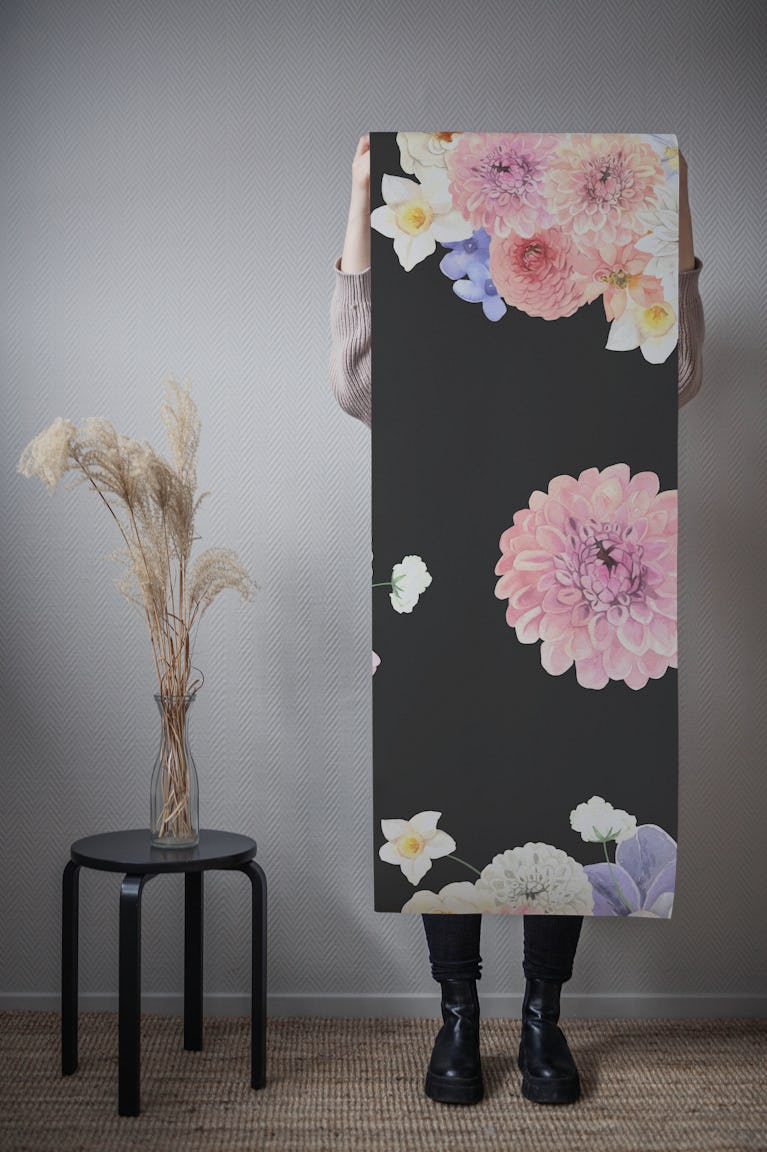 Hand-Painted Floral Magic wallpaper roll