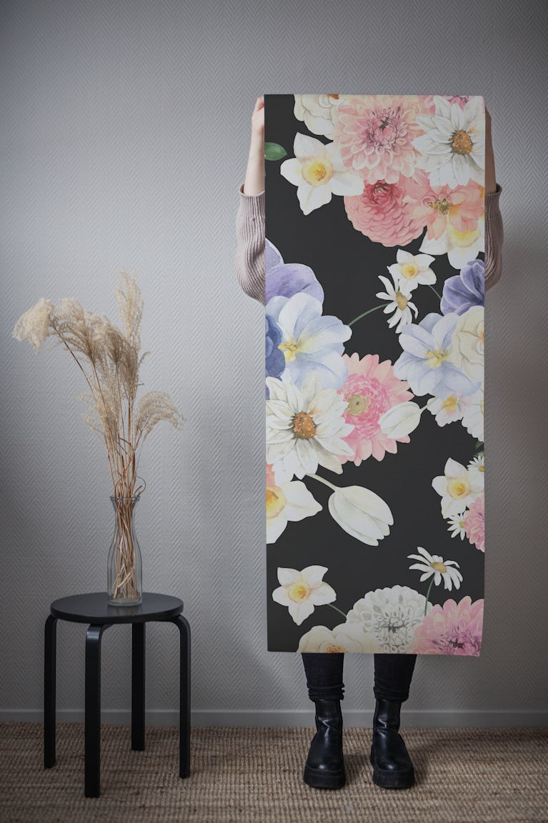 Delicate Floral Serenade wallpaper roll