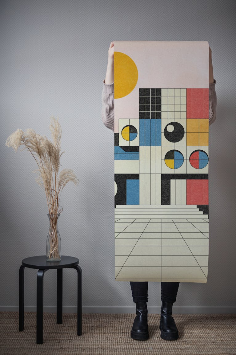The Bauhaus wallpaper roll
