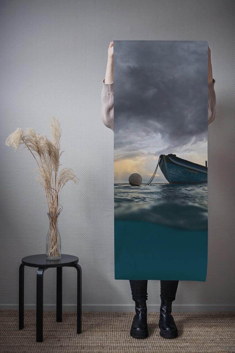 The boat wallpaper roll