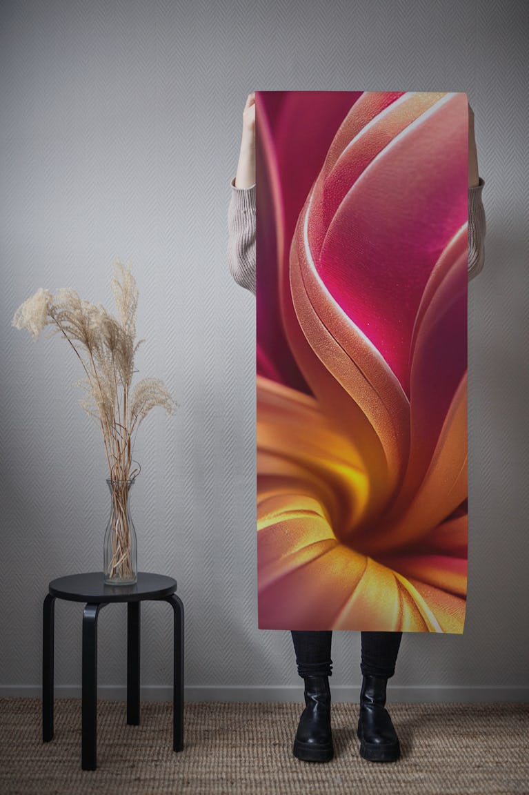 Blossoming Sunset Glow wallpaper roll