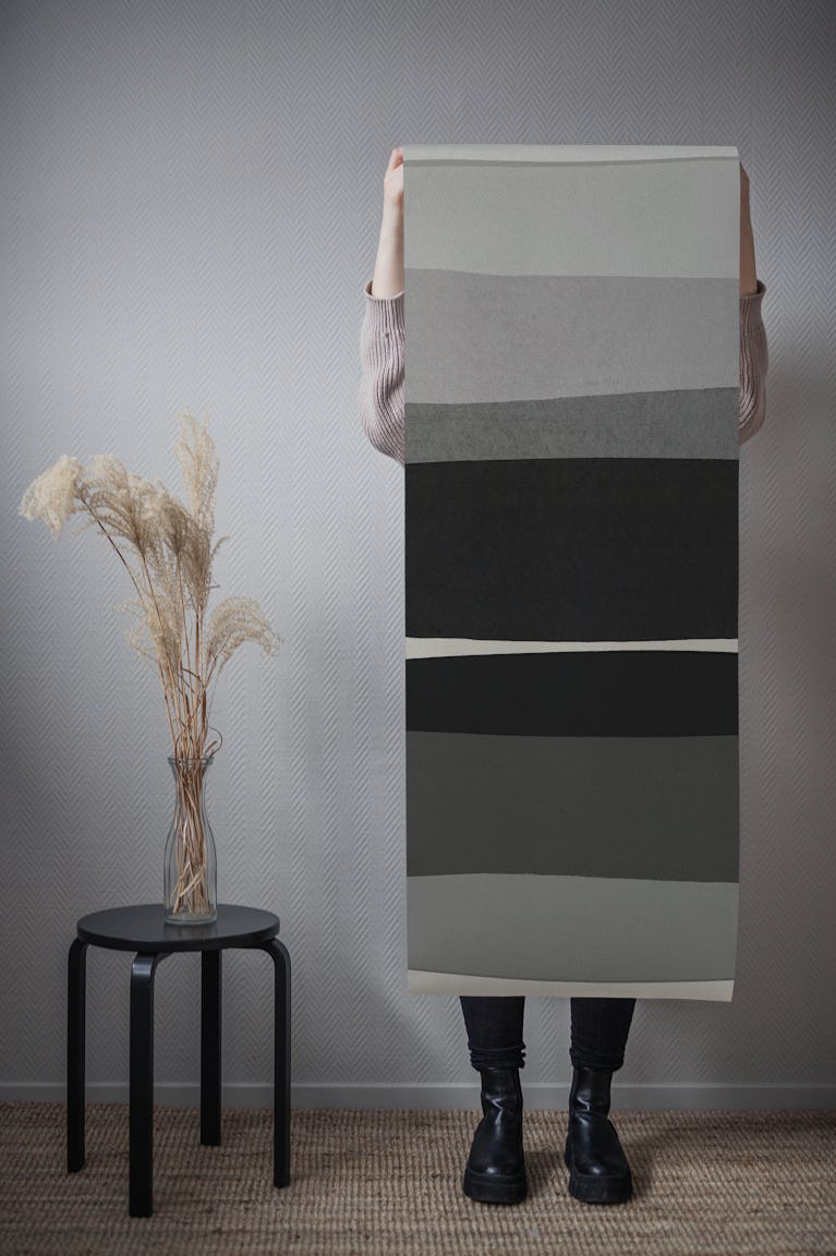 Modern Black and White wallpaper roll