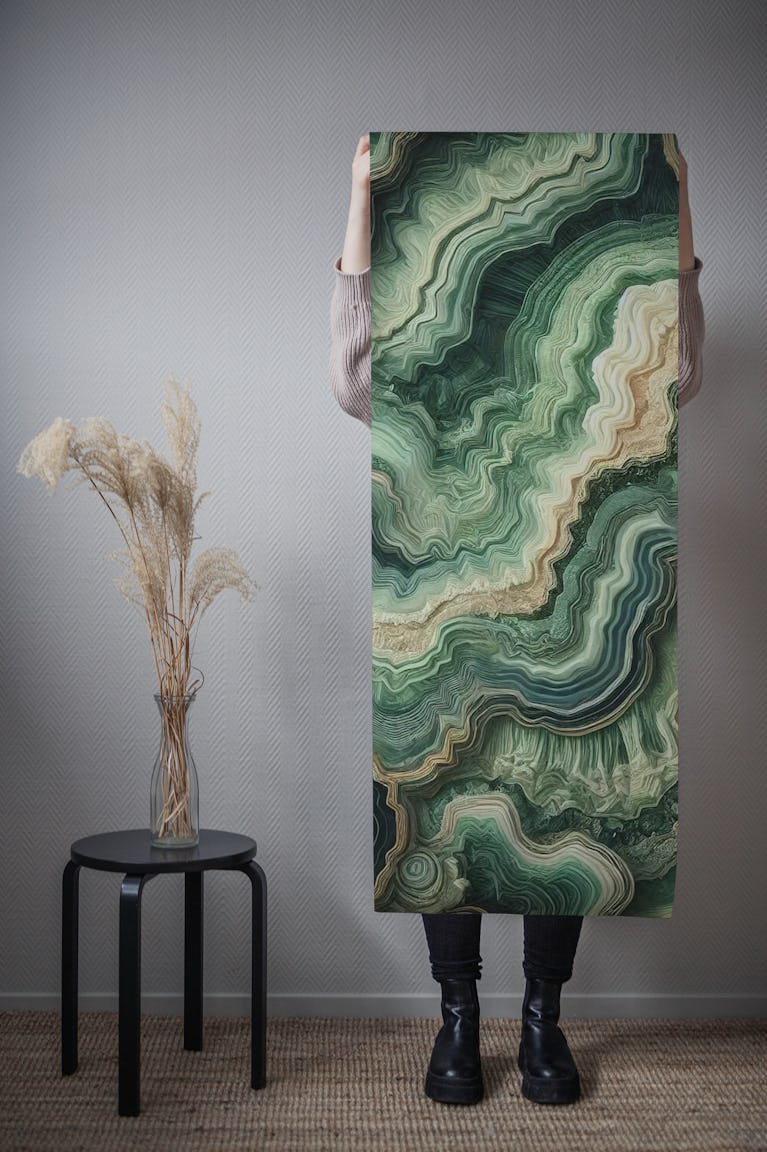 Emerald Agate wallpaper roll