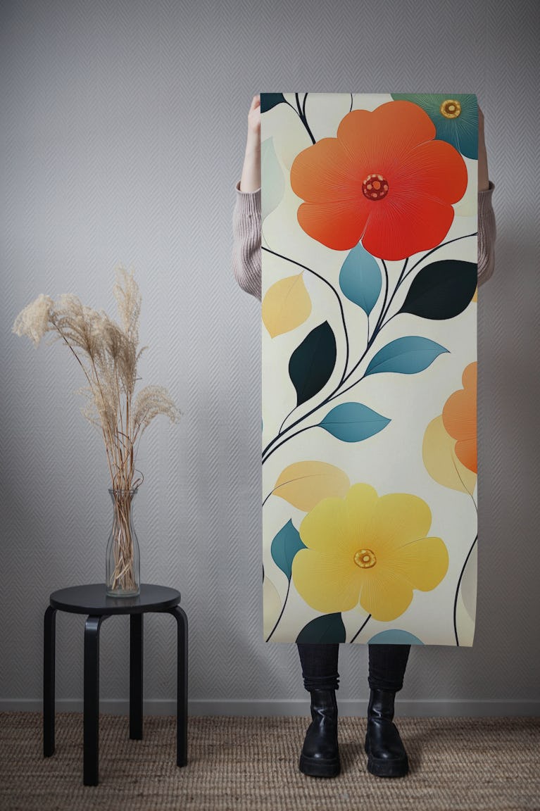 Vibrant Floral Bloom wallpaper roll