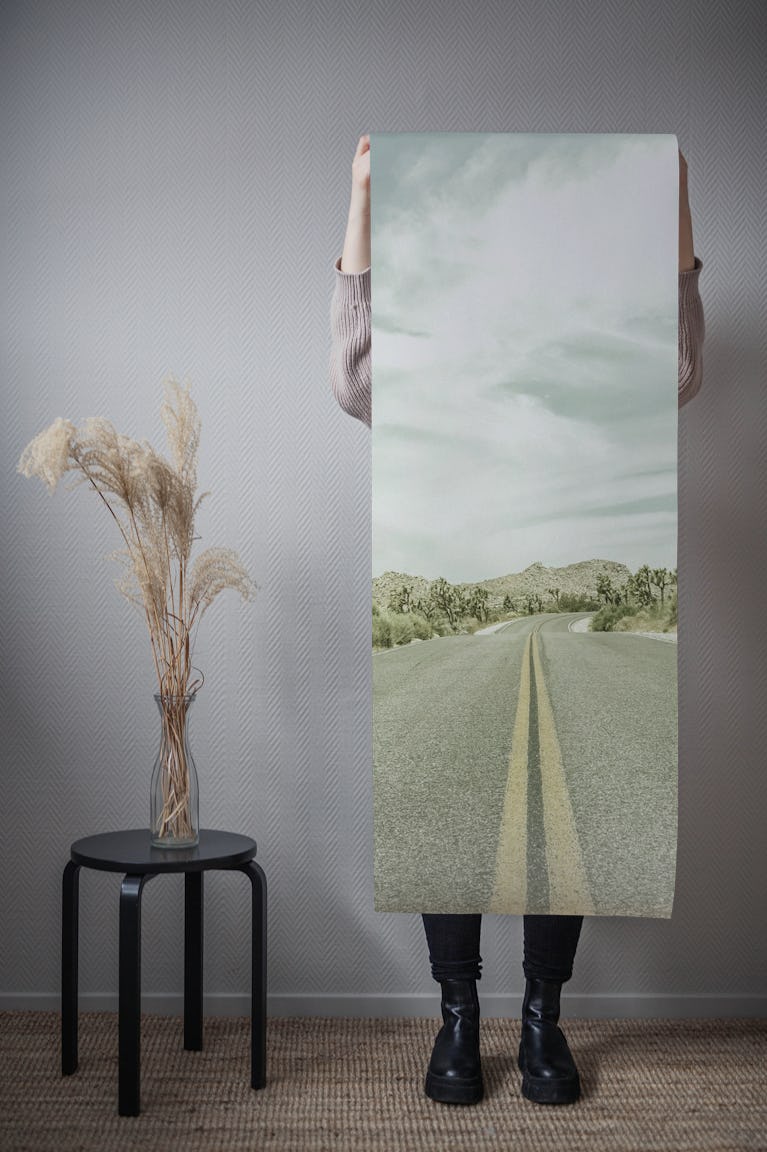 Vintage Country Road wallpaper roll