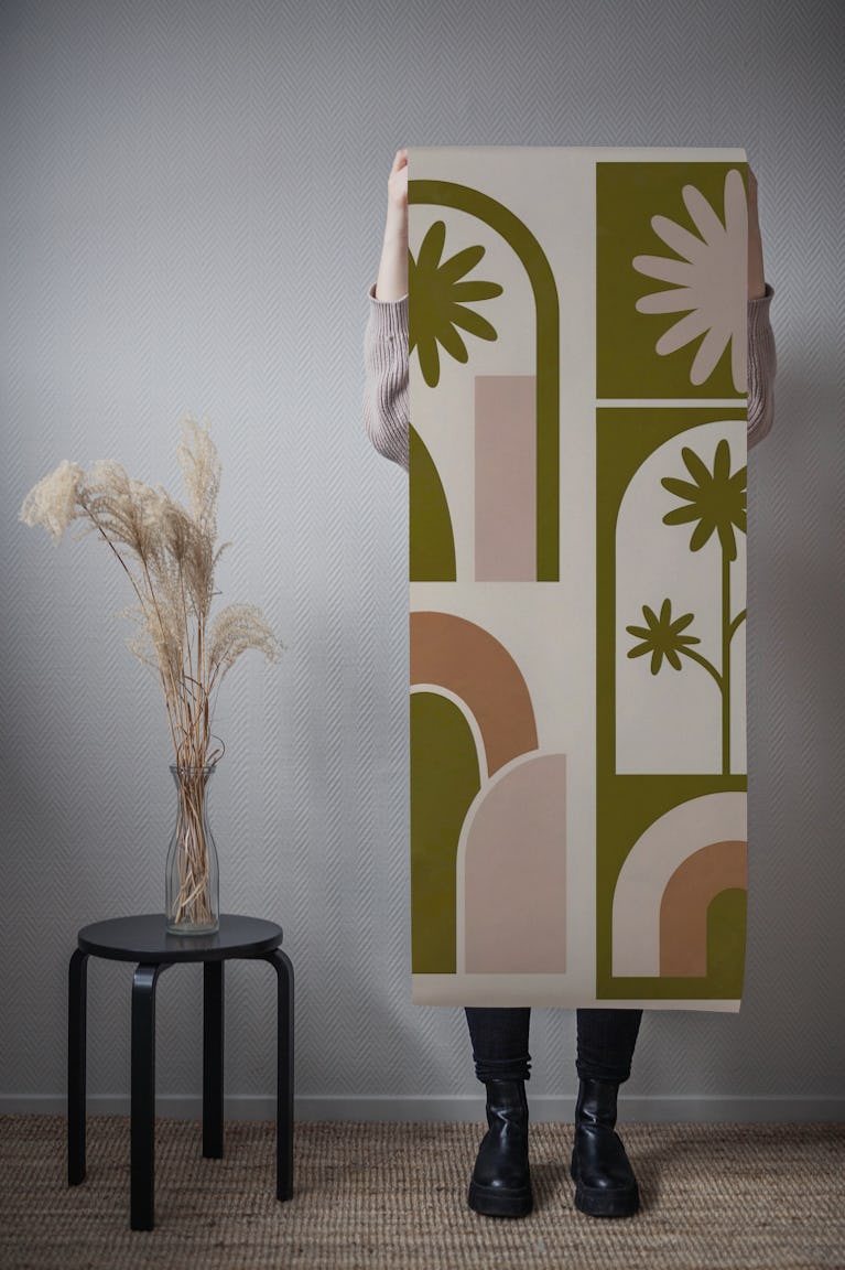 Vintage Arch Botanical wallpaper roll