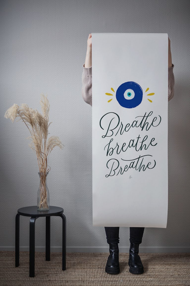 Mindful Breathing Art wallpaper roll