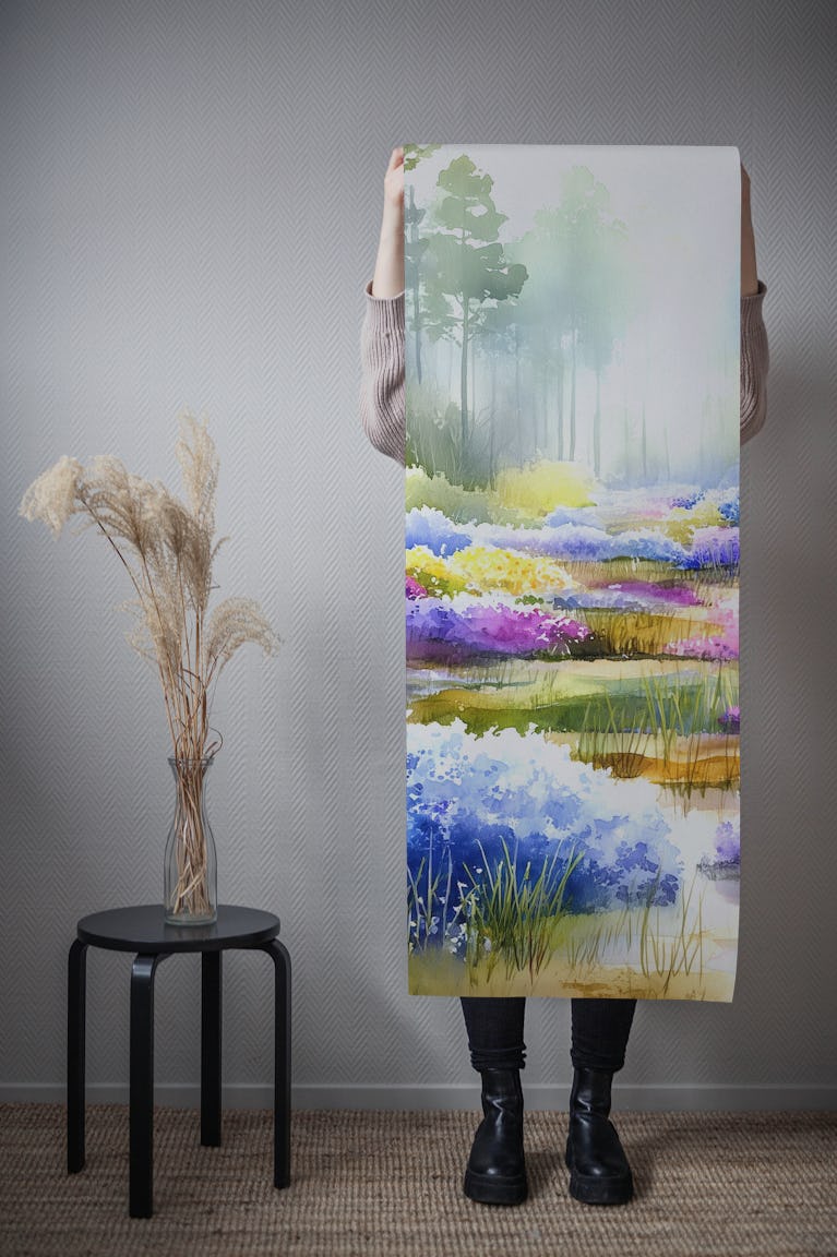 Wildflower Forest Haven wallpaper roll