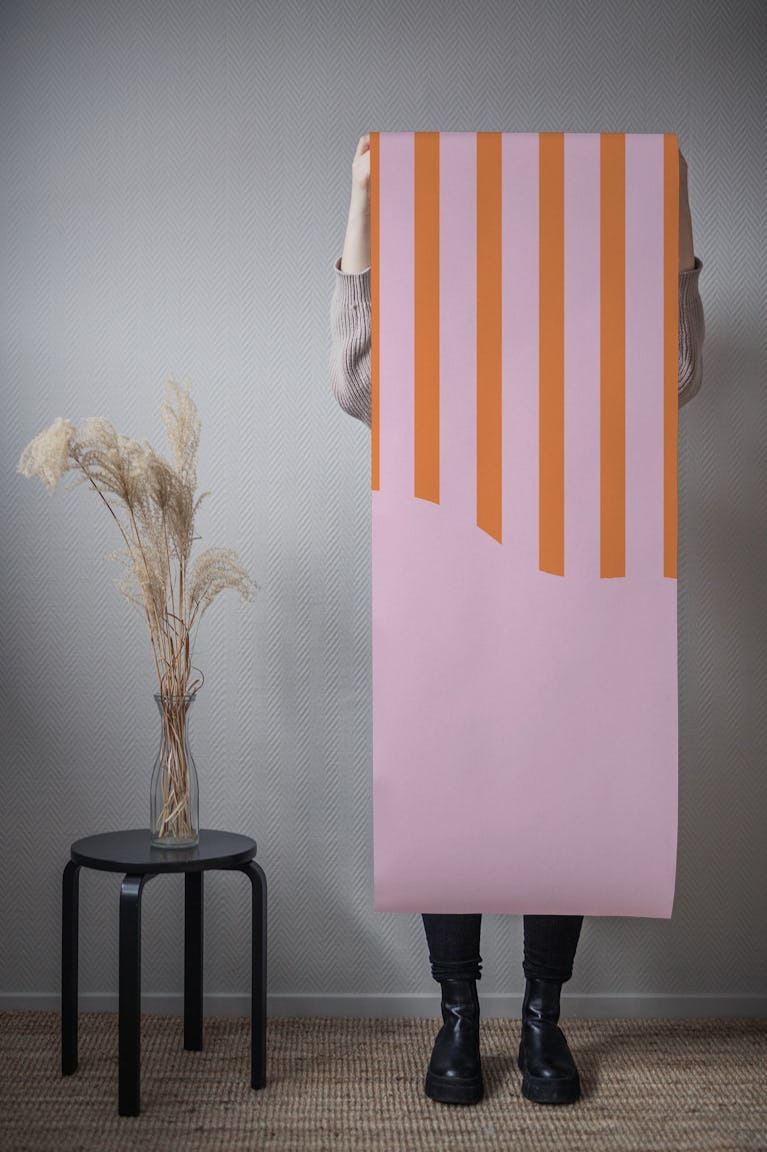 Sunset Vertical Lines wallpaper roll