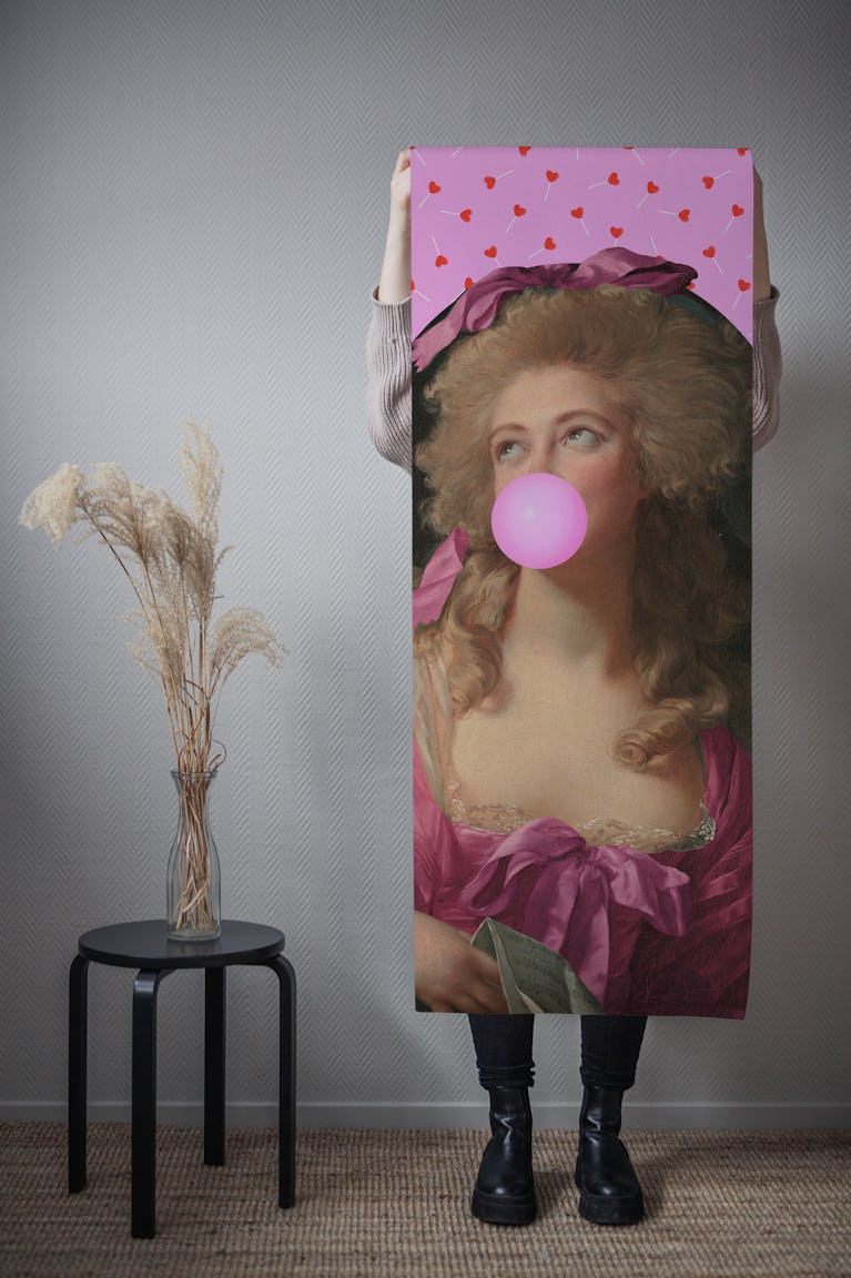 Vintage Pink Pop Art wallpaper roll