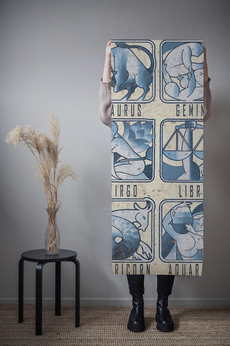 Astrology Chalkboard Art 05 wallpaper roll