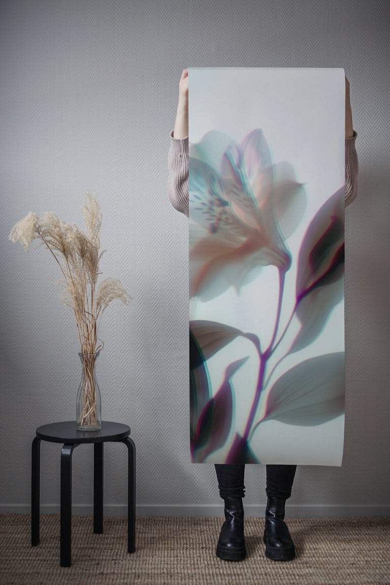 Ethereal Flower Glow - Motion Blur Flowers wallpaper roll