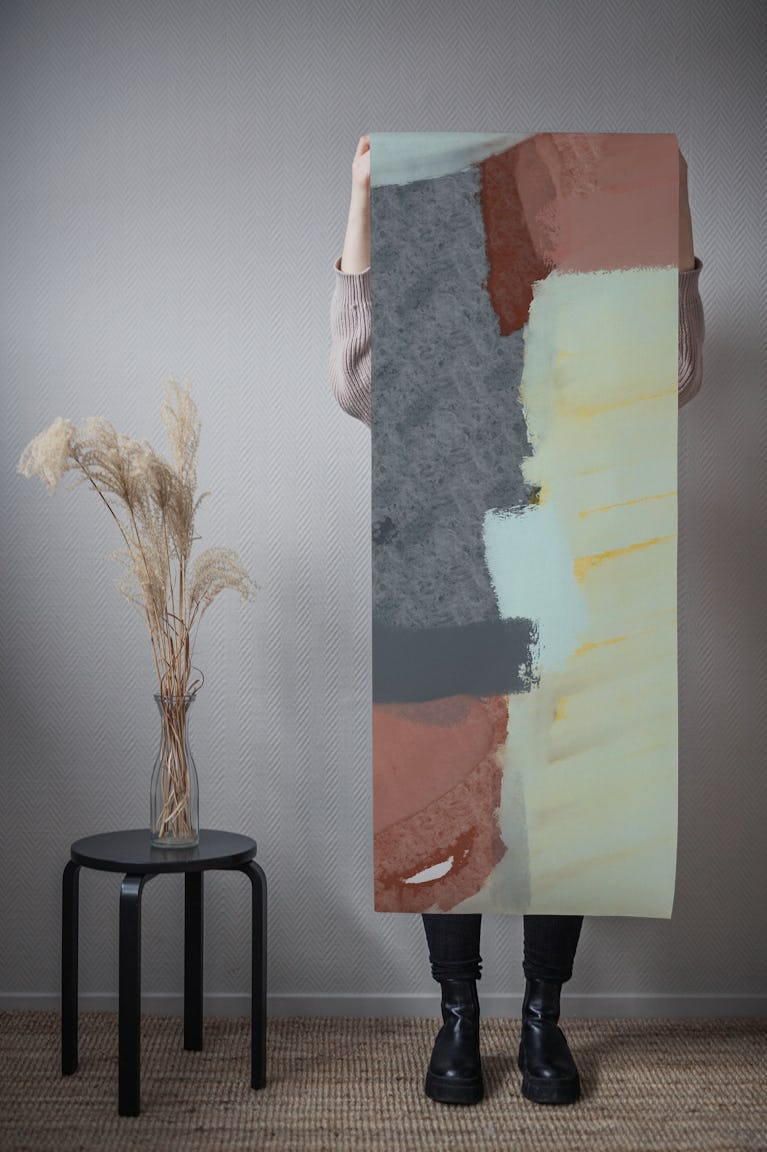 Layered Silence - Abstract wallpaper roll