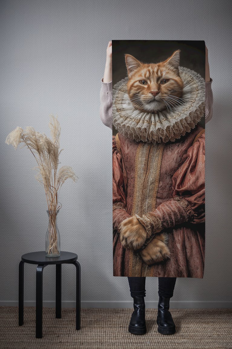 Feline Royal Elegance wallpaper roll