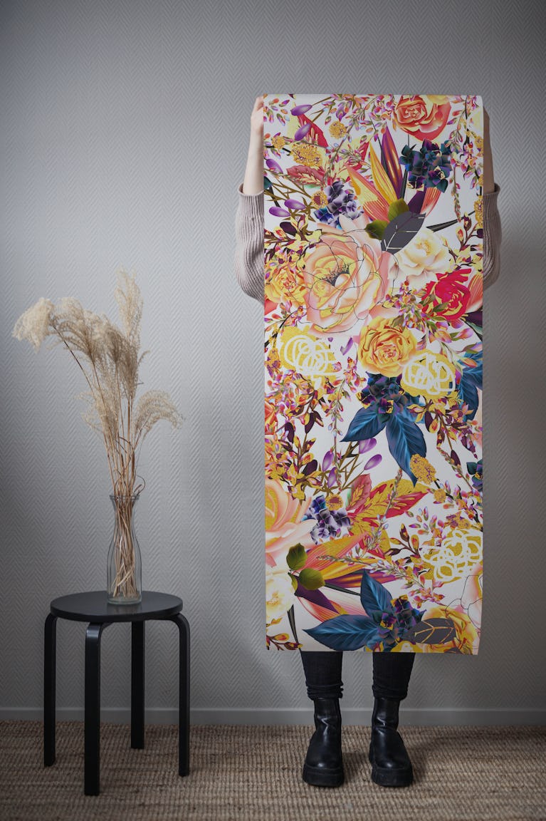 Rustic Floral wallpaper roll