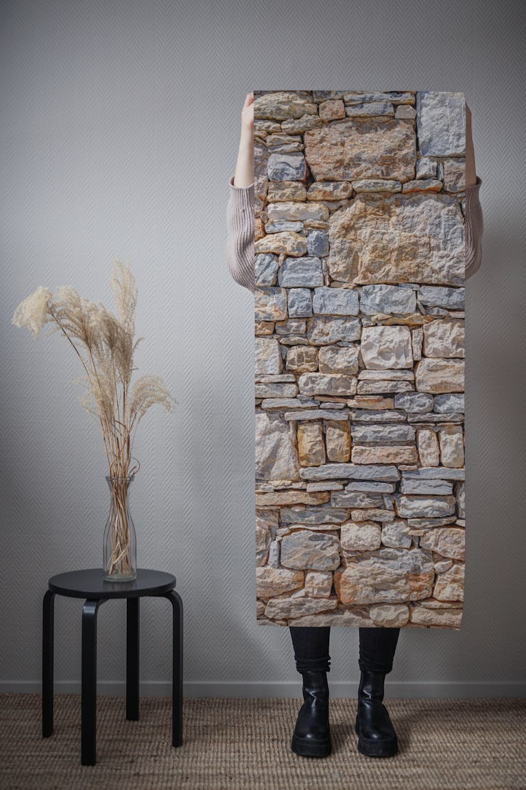 Vintage Rock Wall Effect wallpaper roll