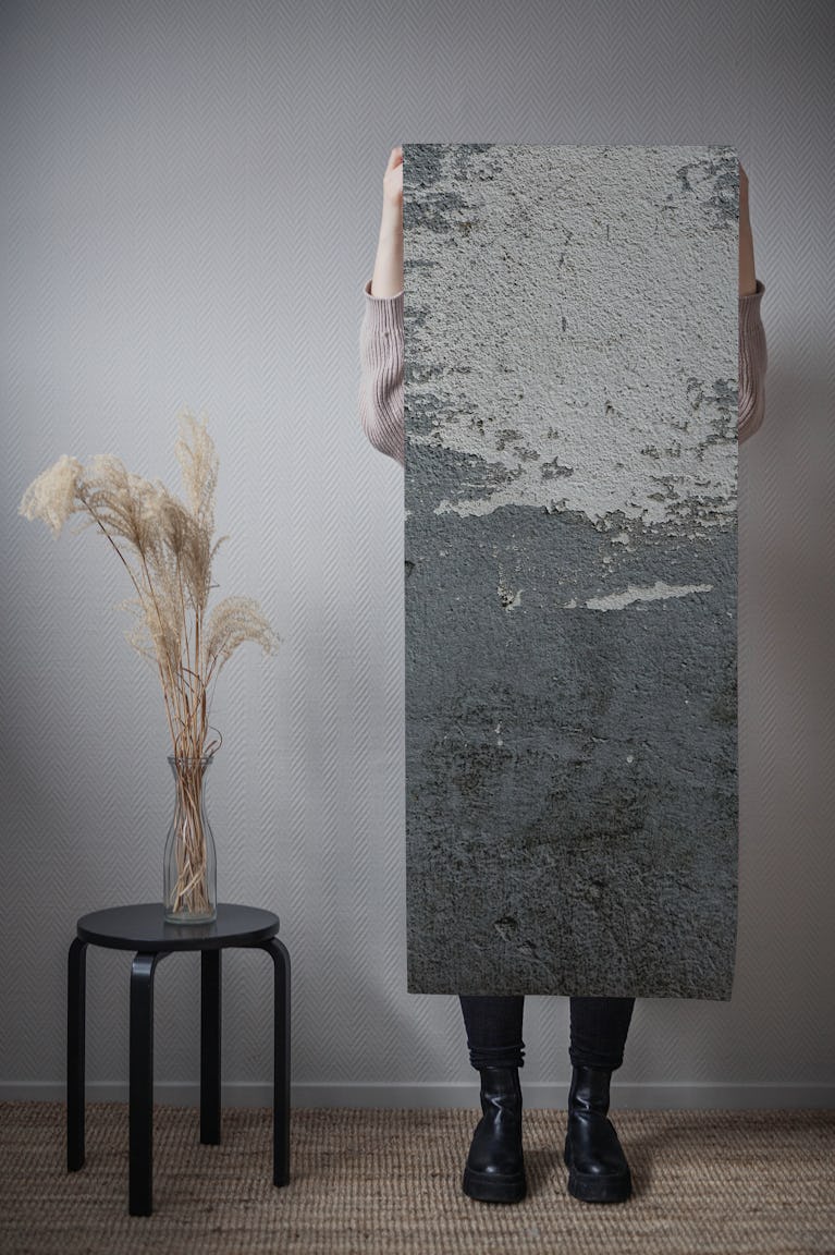 Black Grunge Wall wallpaper roll