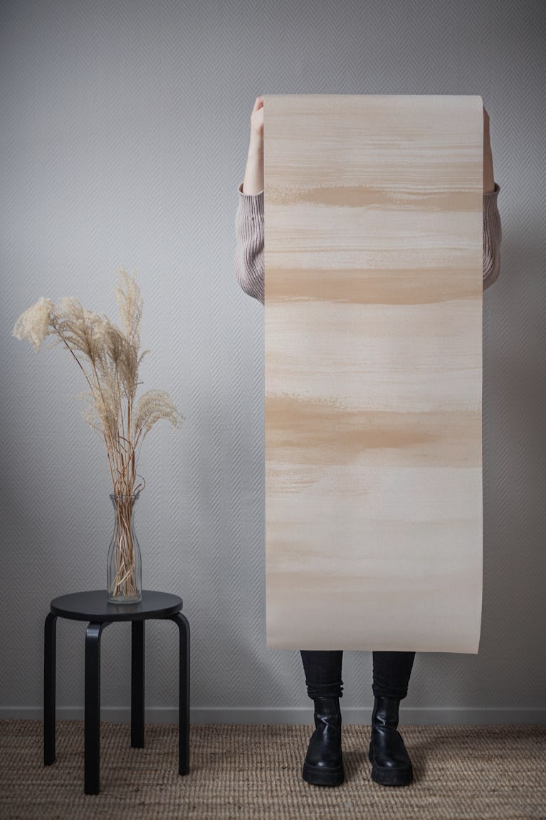 Warm Beige Watercolor 4 wallpaper roll