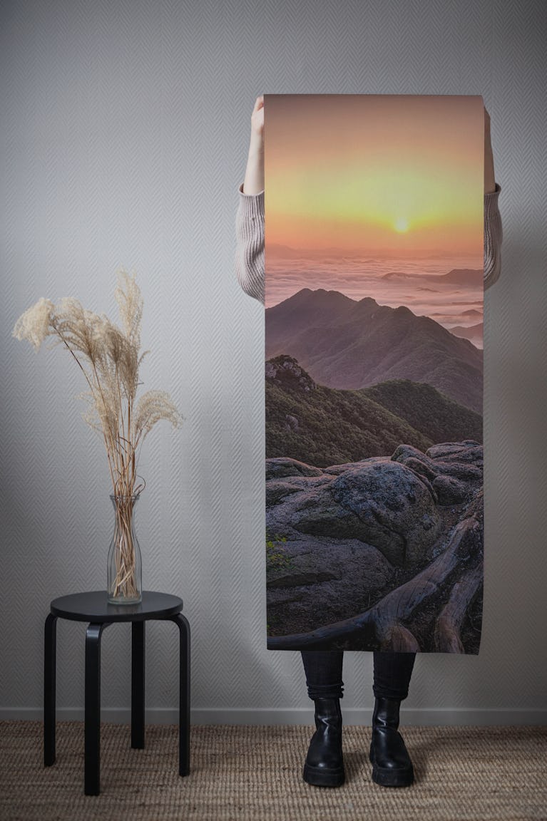 Sunrise on Top wallpaper roll