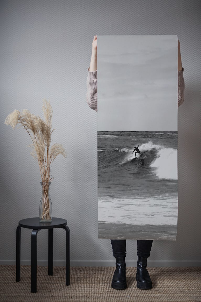 Surfer Riding the Wave 2 wallpaper roll