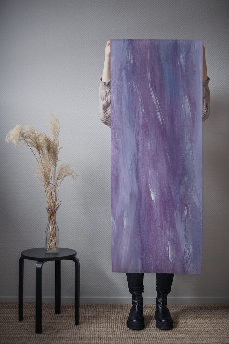 Touching Purple Watercolor 1 wallpaper roll